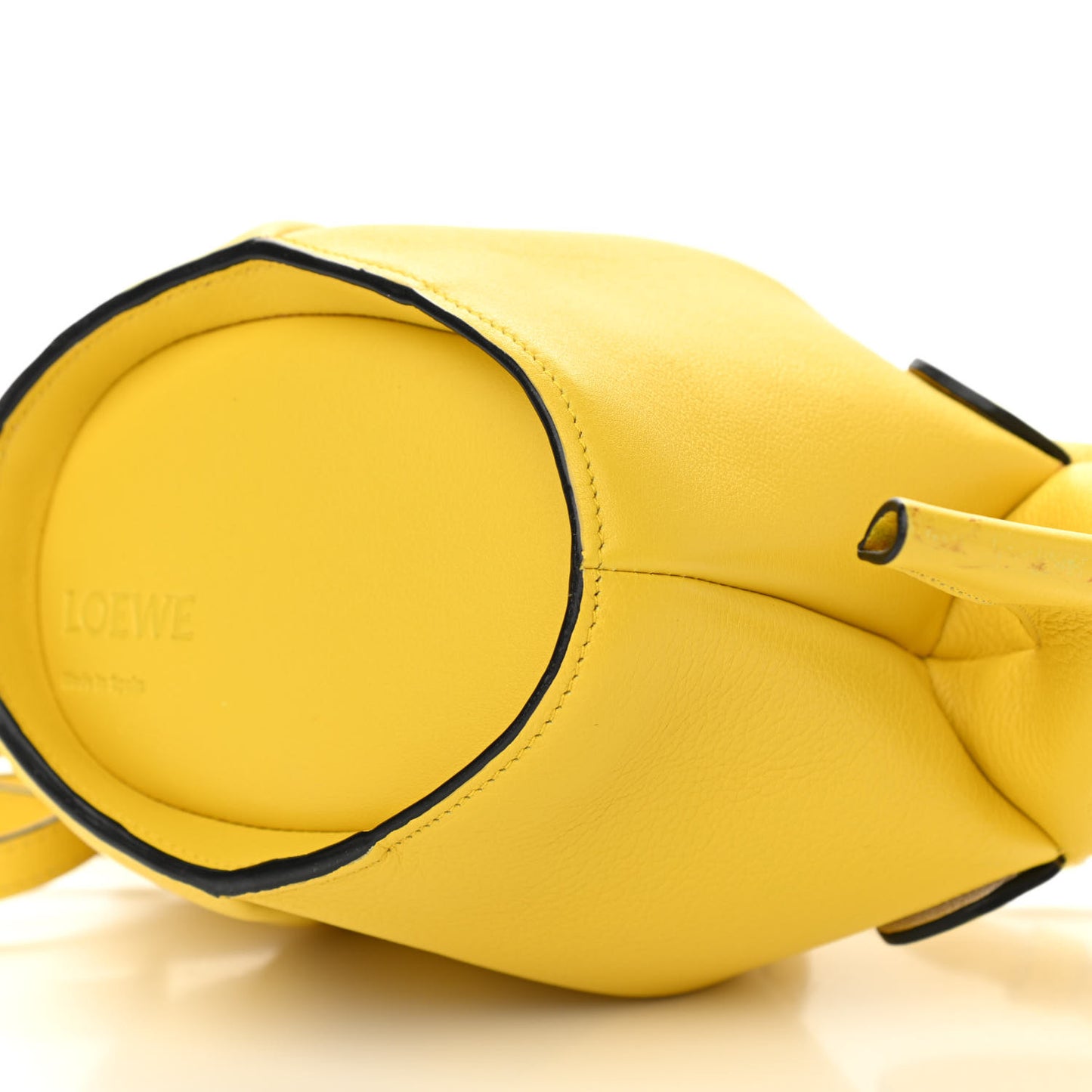 Calfskin Mini Elephant Crossbody Bag Yellow