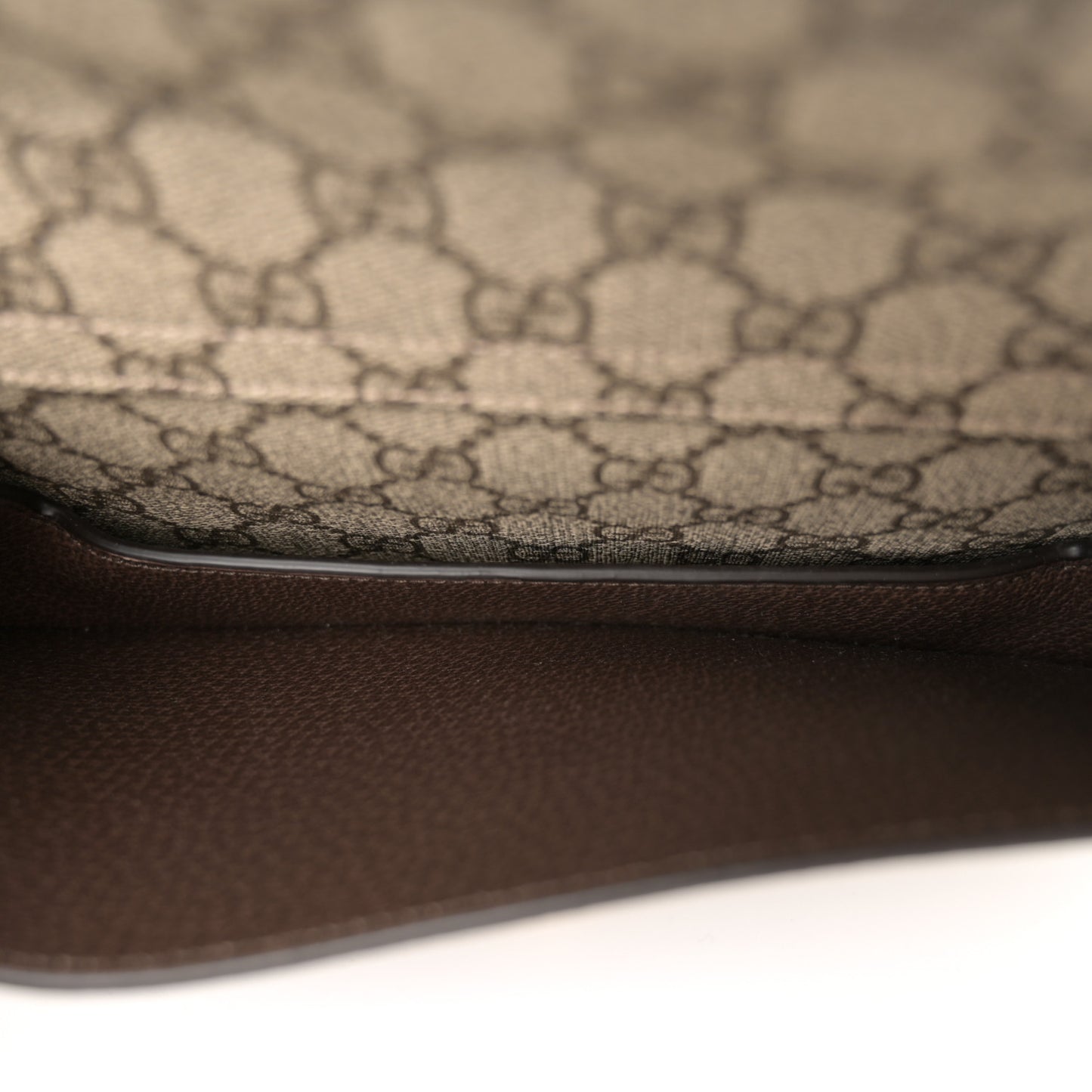 GG Supreme Monogram Textured Dollar Calfskin Blondie Belt Bag Beige Ebony New Acero