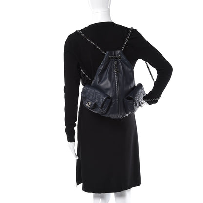 Chanel Calfskin Large Backpack Is Back Navy 2 of 7