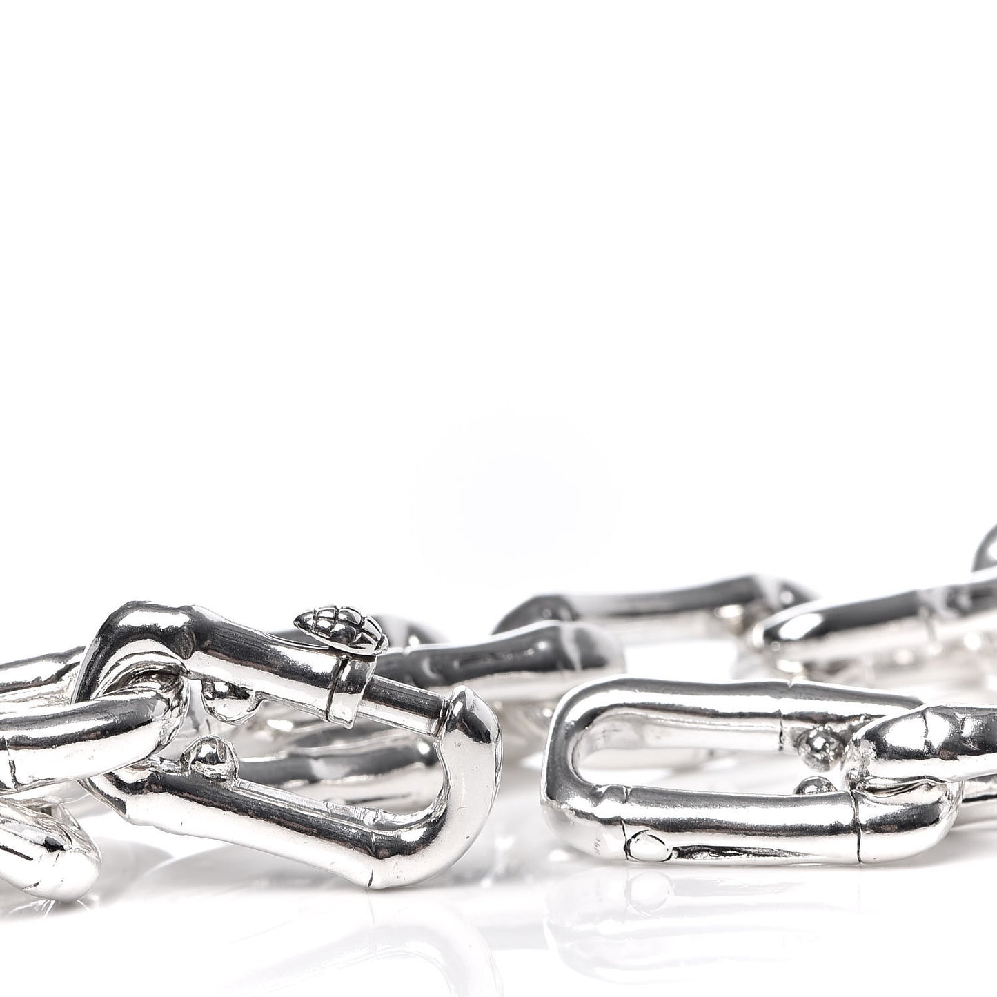 Sterling Silver Bamboo Link Bracelet