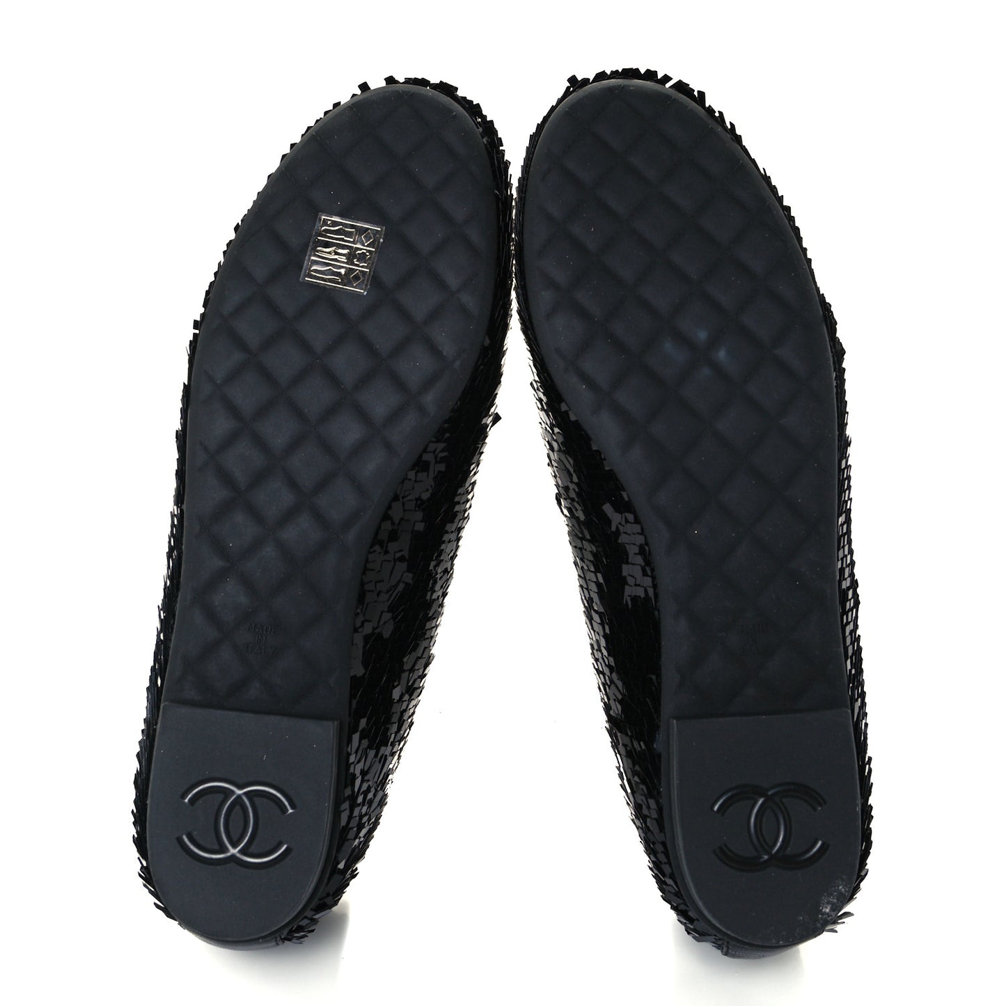 Sequin CC Loafers 37.5 Black