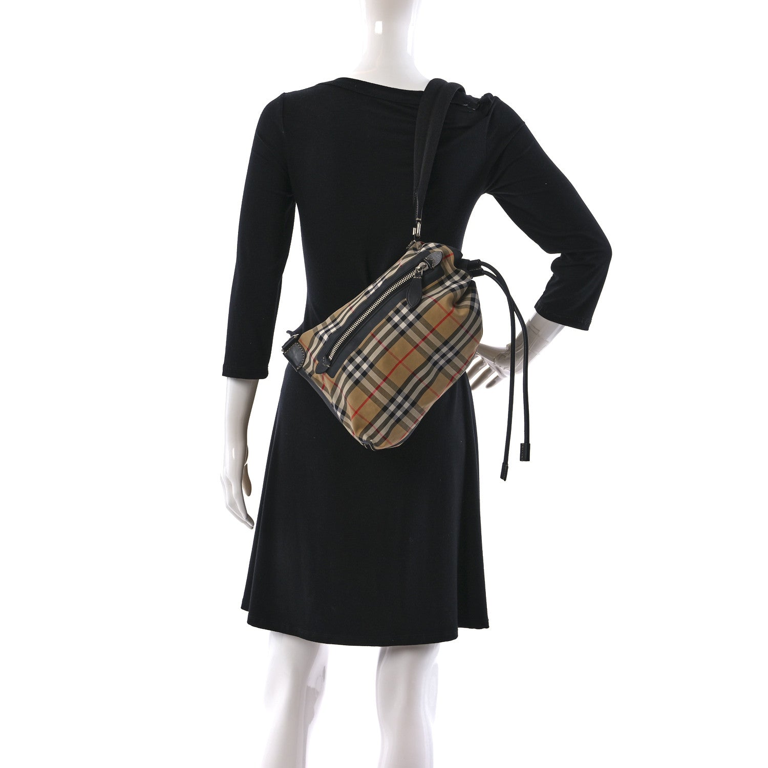 Burberry Vintage Check Small Sailing Duffle Sling Bag Beige 2 of 9