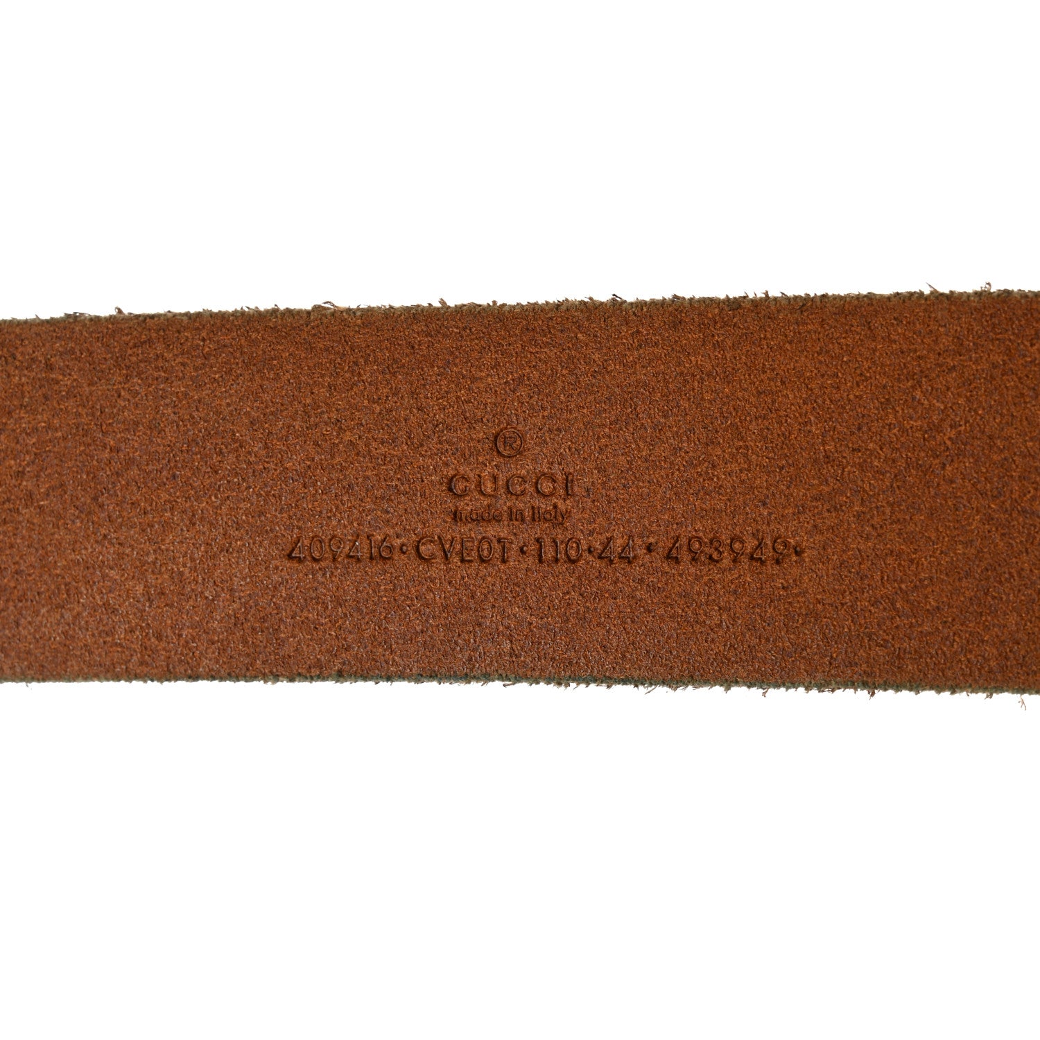 Gucci Faded Calfskin Double G 40mm Belt 110 44 Cuir 4 of 6