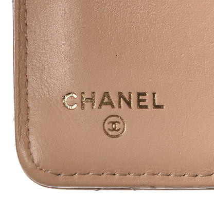 Chanel Caviar Quilted Zipped Pocket Wallet Beige 6 of 21
