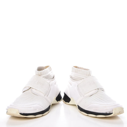 Chanel Stretch Fabric CC Sneakers 38 White 6 of 18