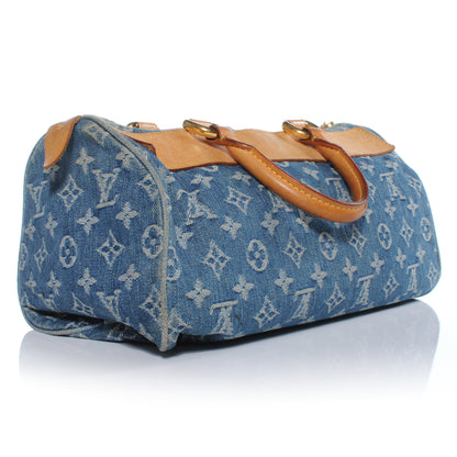 Louis Vuitton Monogram Denim Neo Speedy Blue 3 of 8