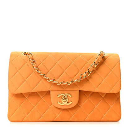Chanel Lambskin Quilted Small Double Flap Yellow 1 of 10