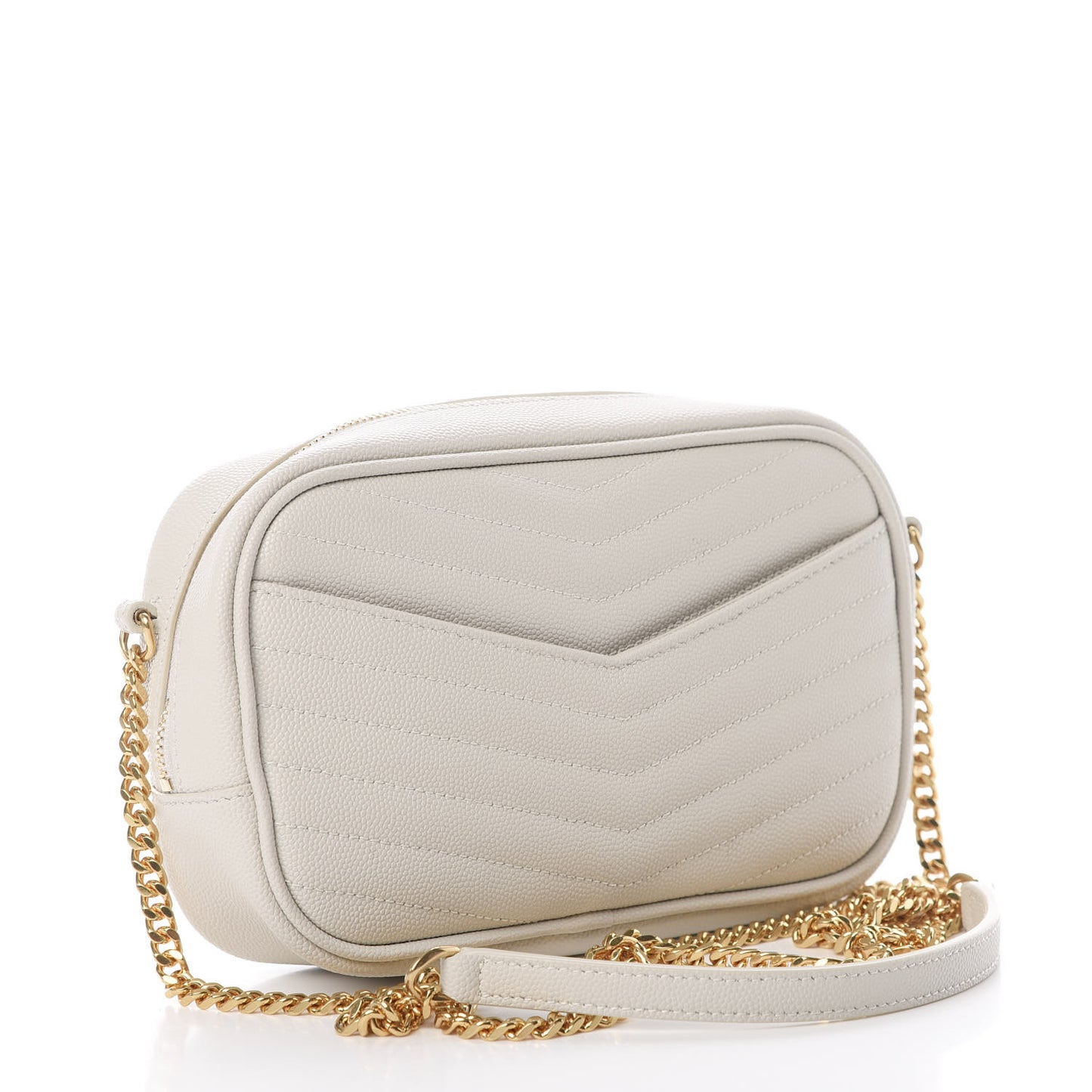 Grain De Poudre Matelasse Monogram Mini Lou Camera Bag Crema Soft