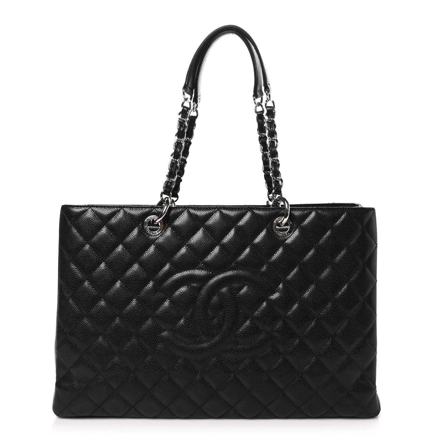 Chanel Caviar Quilted XL Grand Shopping Tote GST Black 1 of 12