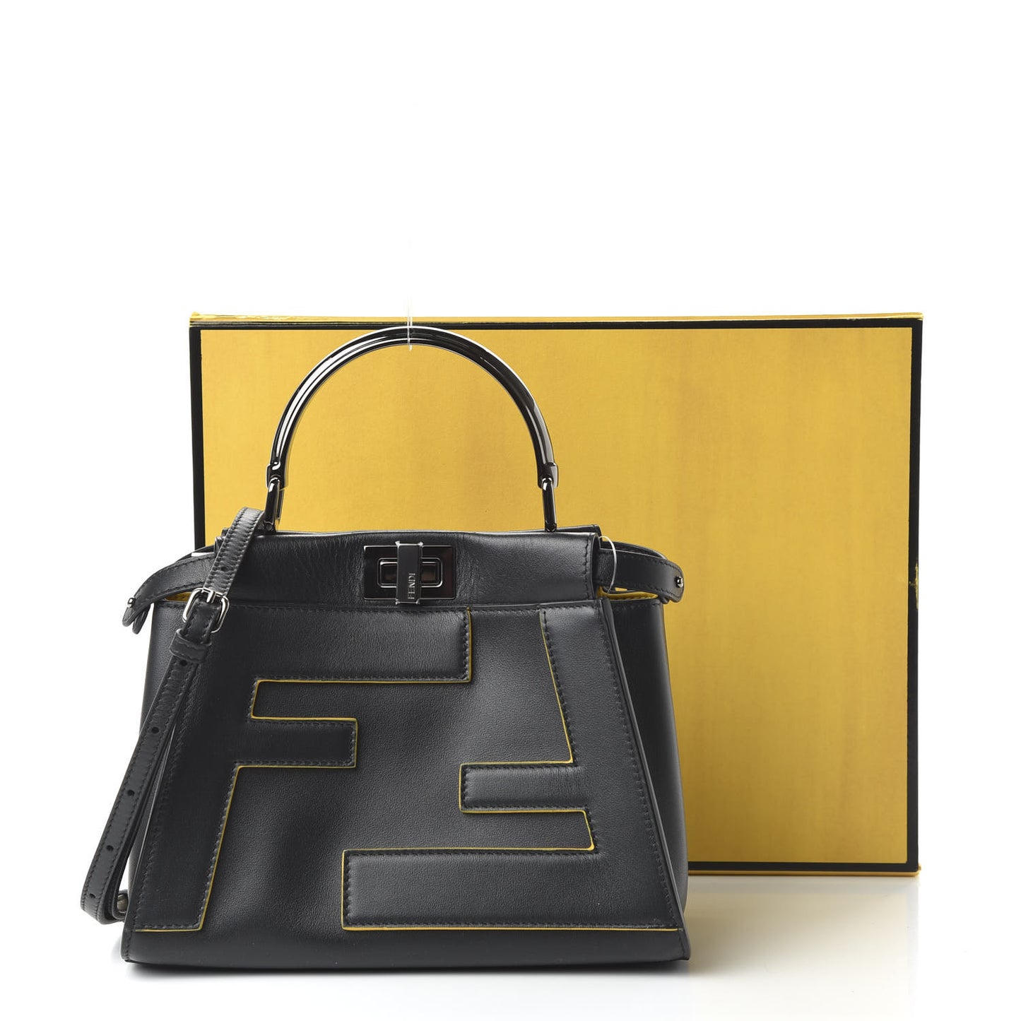 Nappa FF Mini Peekaboo Iconic Satchel Black