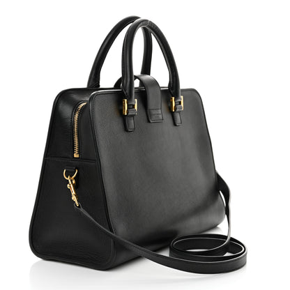Saint Laurent Smooth Calfskin Small Monogram Cabas Black 3 of 13
