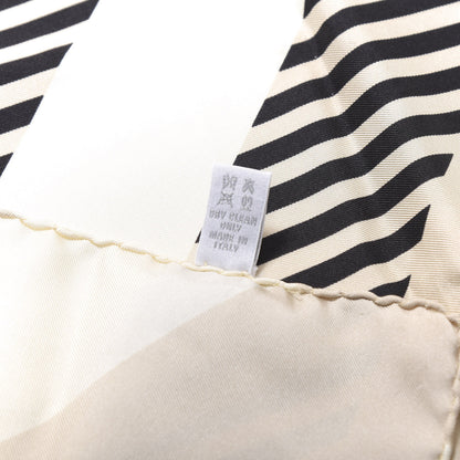Burberry Silk Nova Check Square Scarf Beige 4 of 4