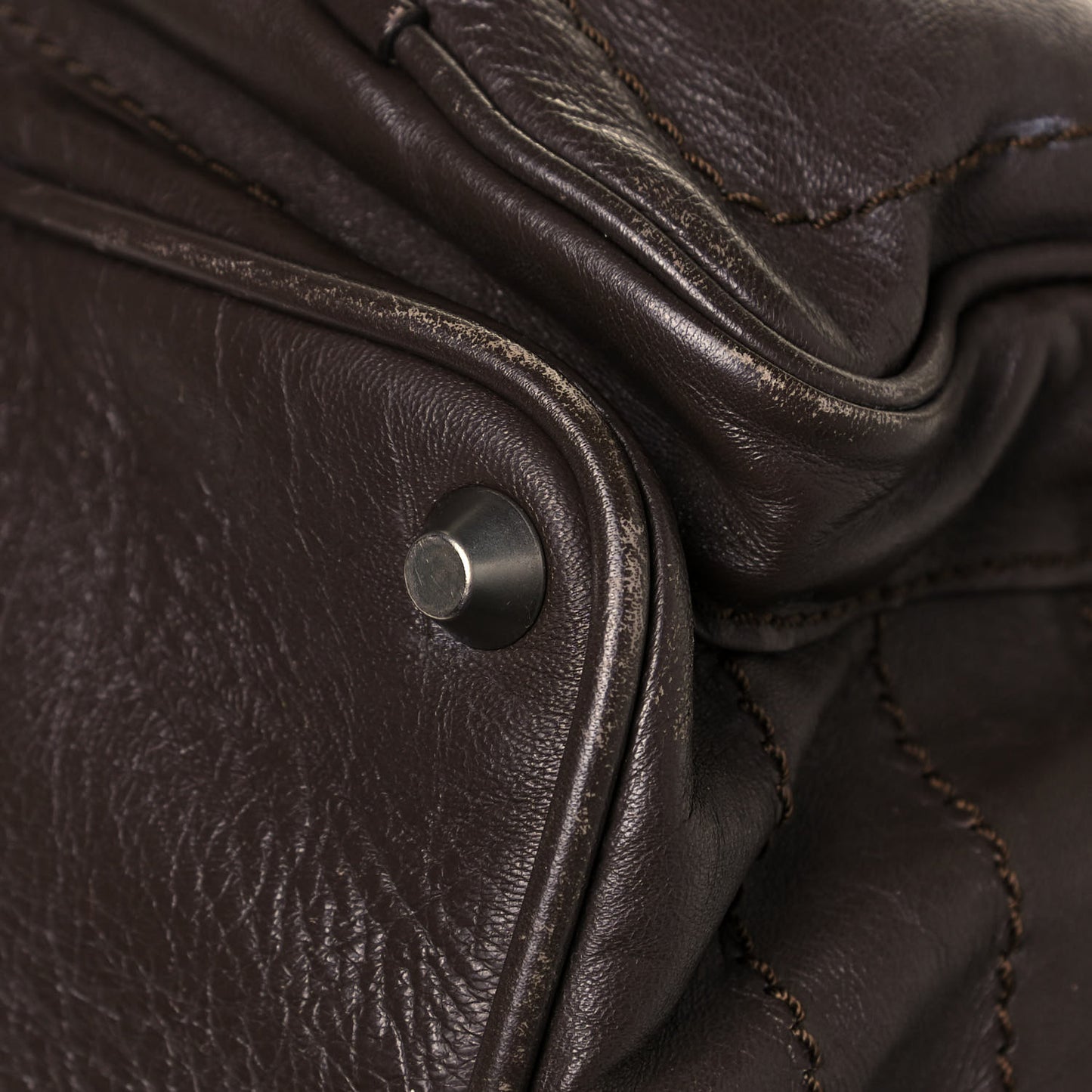 Calfskin Betty Tote Chocolate