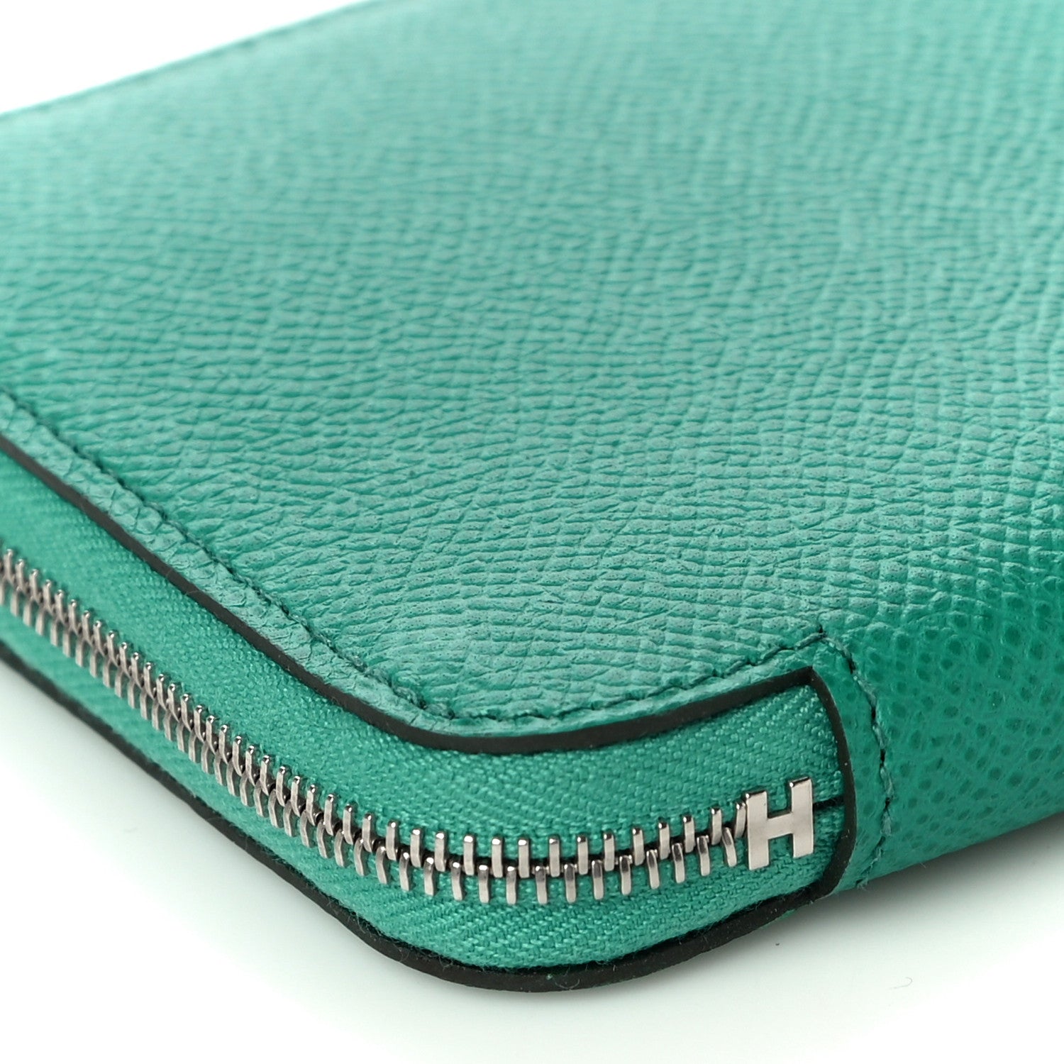 Hermes Epsom Silk'in Compact Wallet Vert Jade 8 of 10