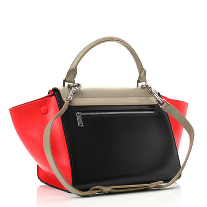 Celine Smooth Calfskin Medium Tri-Color Trapeze Taupe 3 of 11