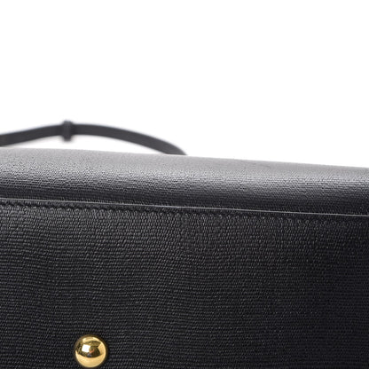 Saint Laurent Tweed Calfskin Embossed Classic Small Cabas Y Bag Black 11 of 14