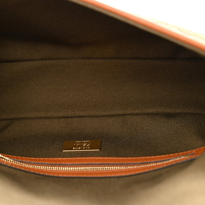 Fendi Canvas Vitello King FF Embroidered Baguette Amazzonia Cuoio 5 of 12