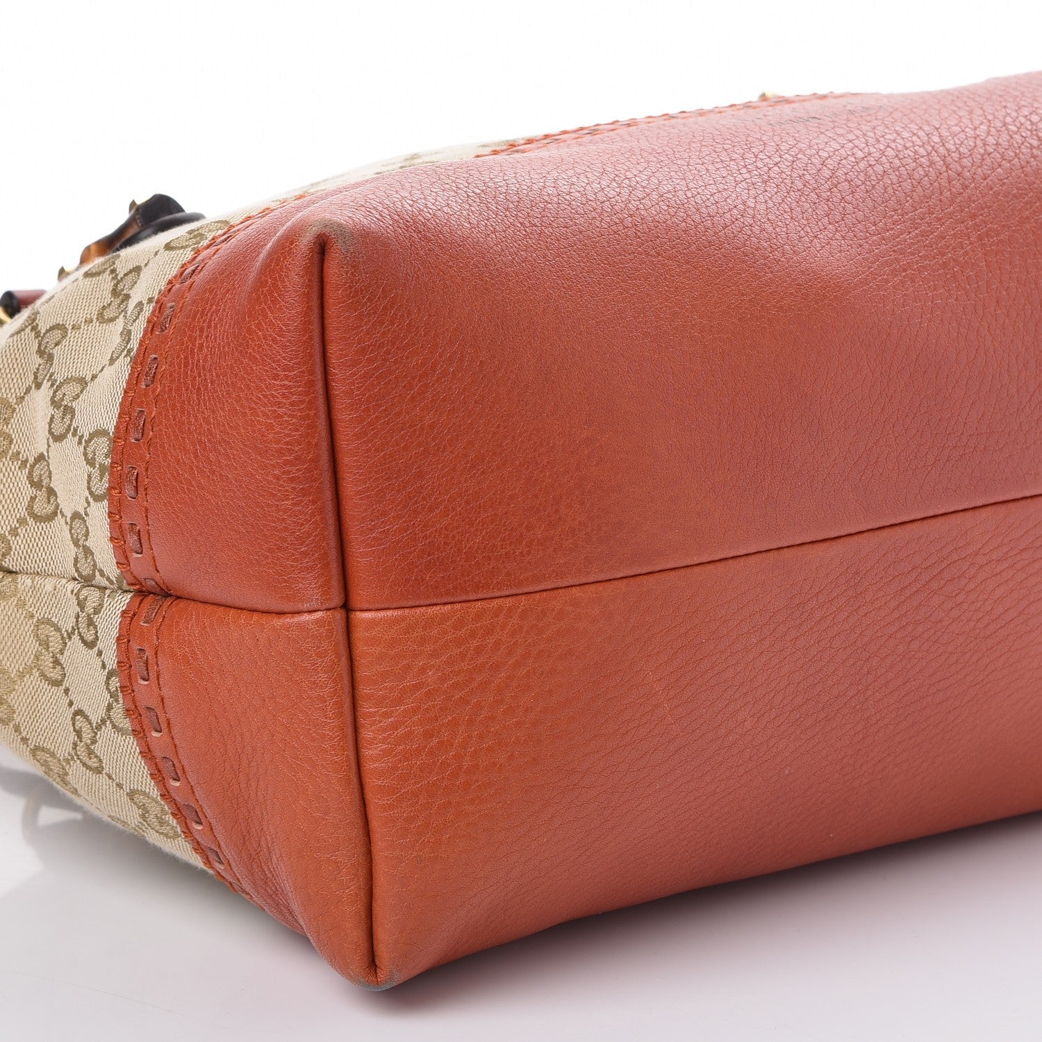 Gucci Monogram Laidback Crafty Dome Satchel Orange 8 of 9