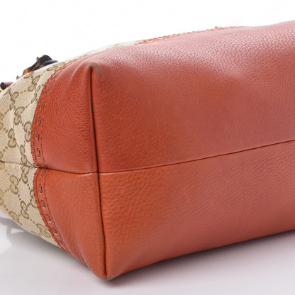 Gucci Monogram Laidback Crafty Dome Satchel Orange 8 of 9