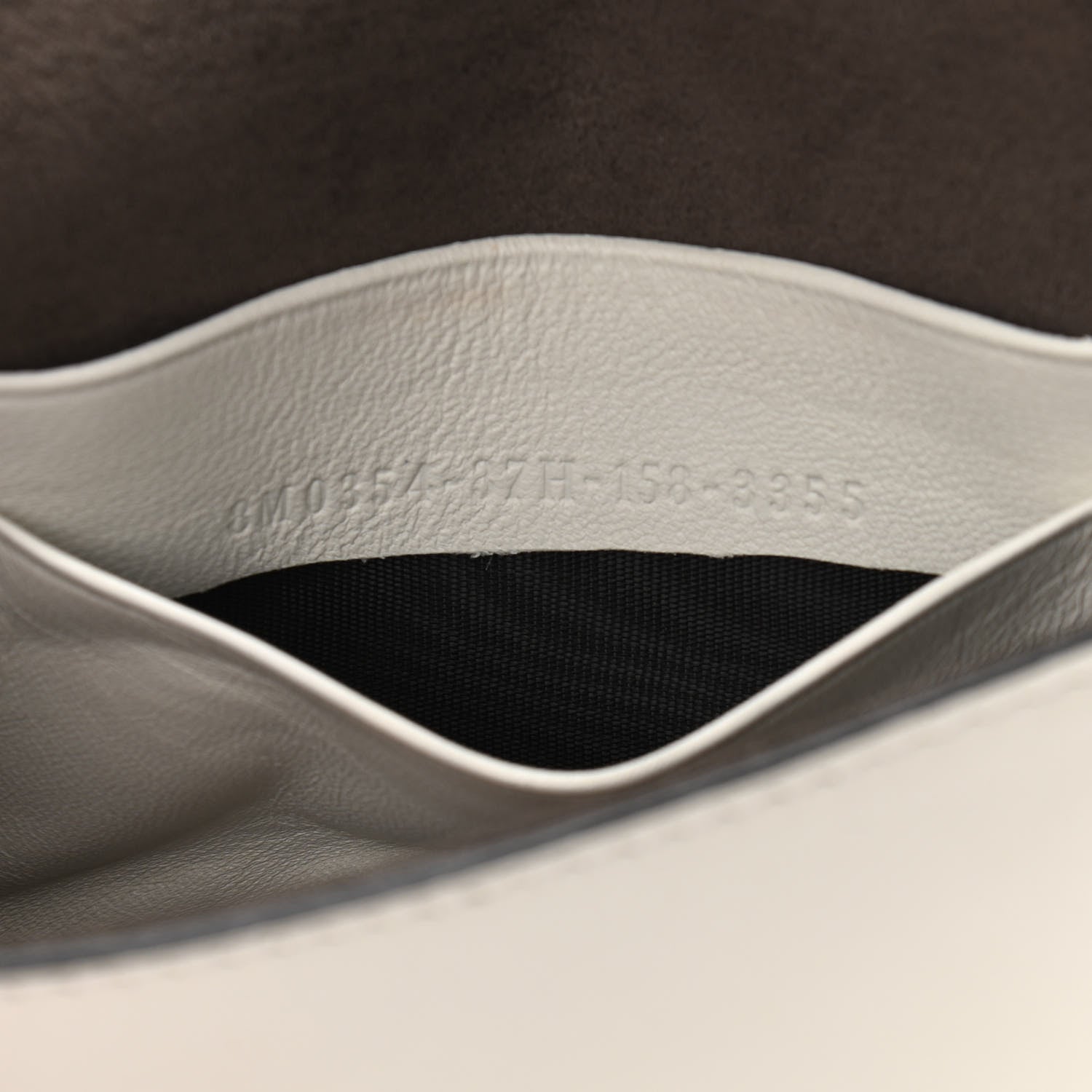 Fendi Nappa Rabbit Fox Fur Micro Buggie Baguette White Nirvana Black 7 of 11