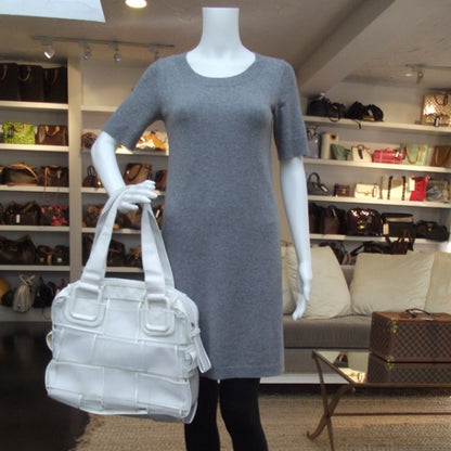 Fendi Patent Mesh Crossword Bag White 2 of 9