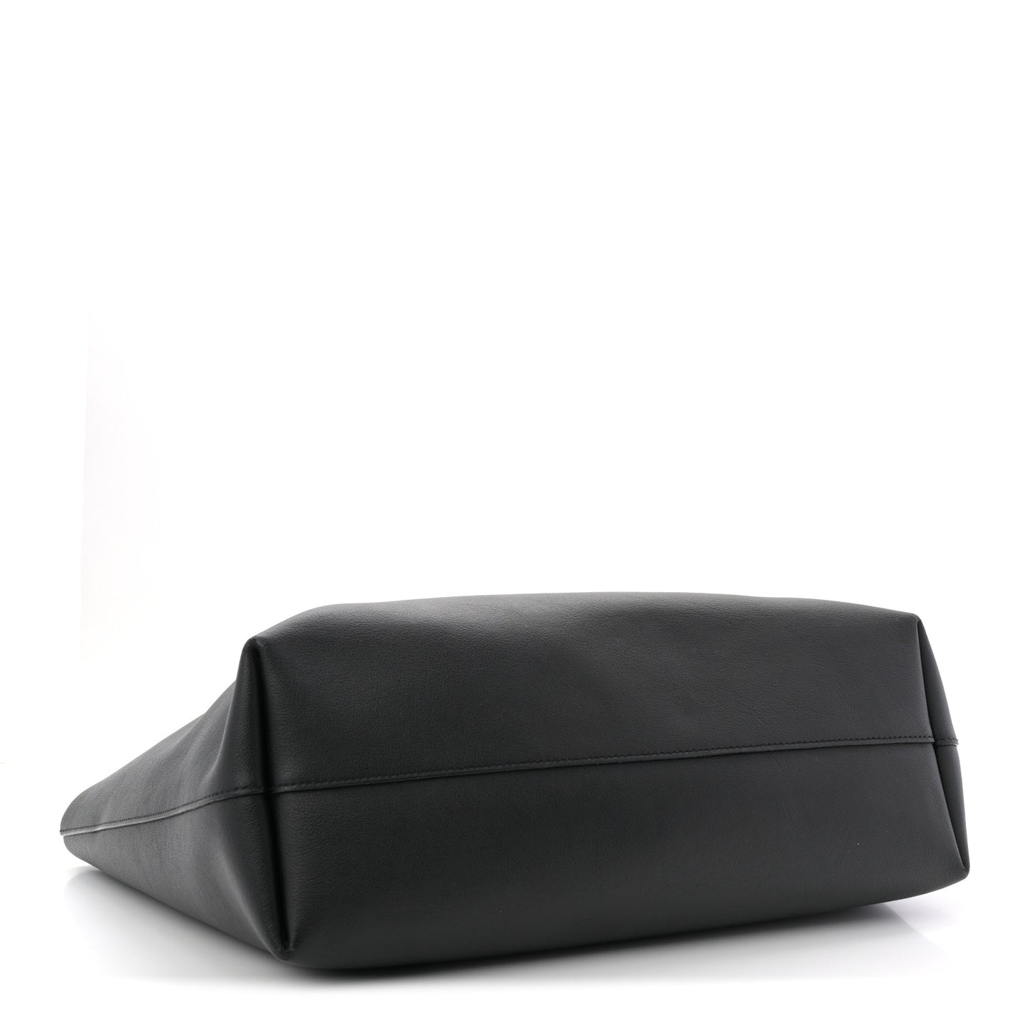 Calfskin Large Shopping Tote Black
