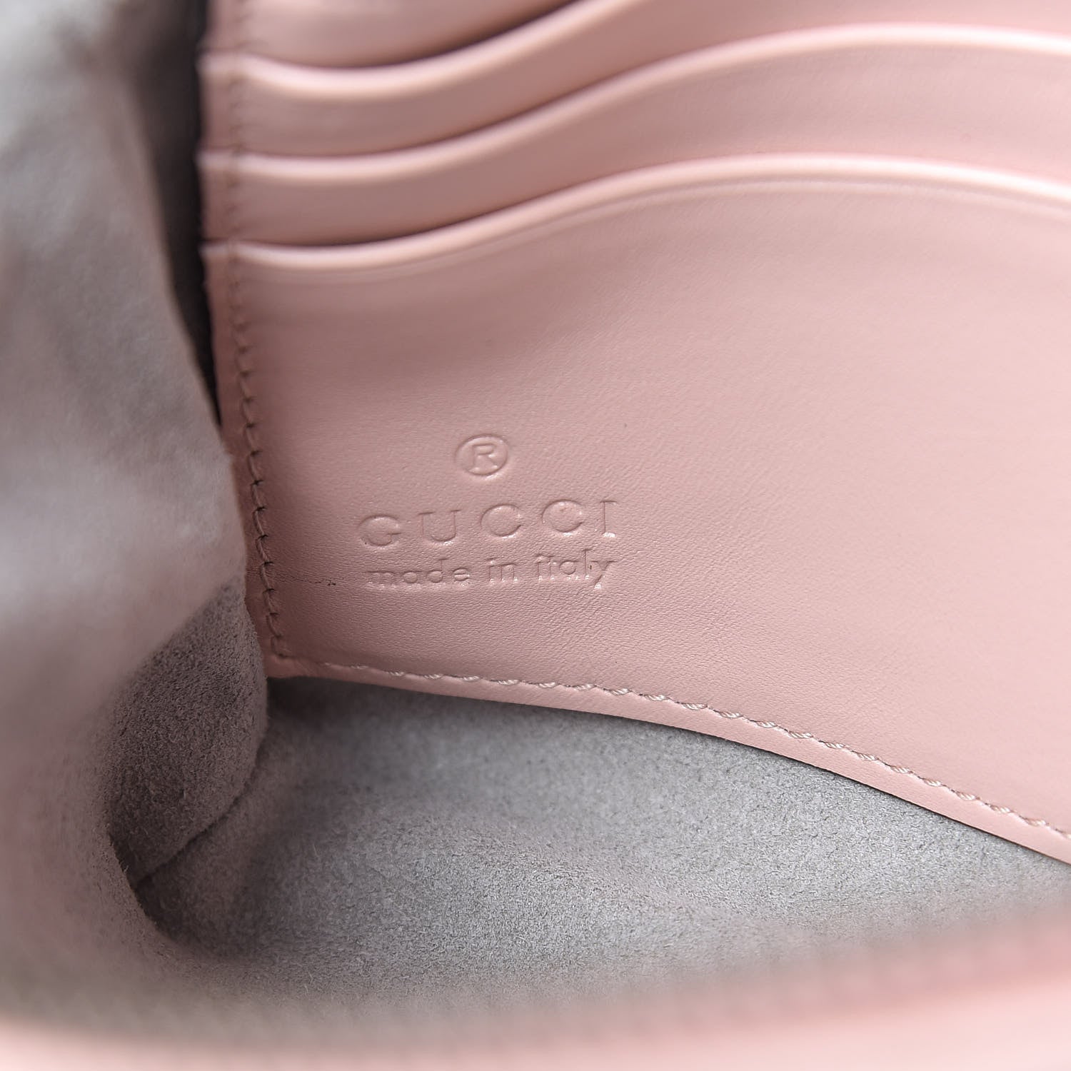 Gucci Calfskin Matelasse Mini GG Marmont Chain Bag Perfect Pink 6 of 10