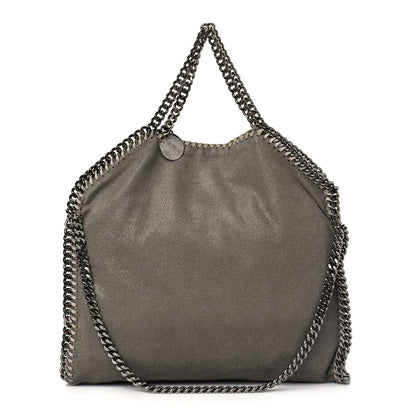 Stella McCartney Shaggy Deer Small Falabella Fold Over Tote Light Grey 1 of 9