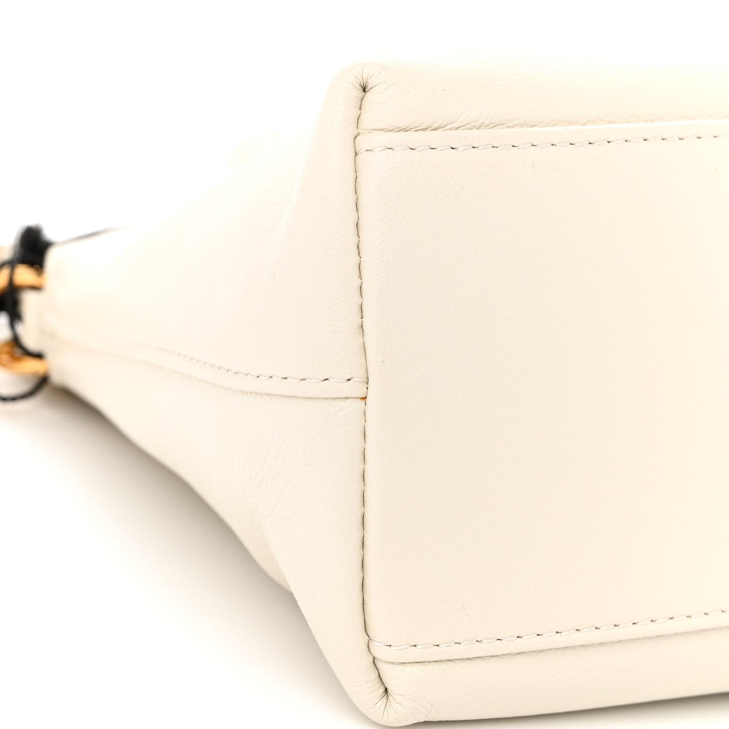 Lambskin Small Linea Matisse Top Handle Bag Mystic White