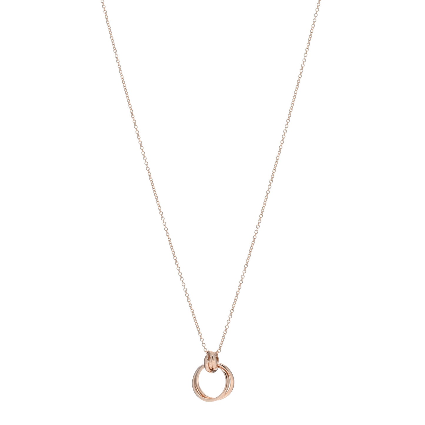 18K Rose Gold Paloma's Melody Mini Circle Pendant Necklace