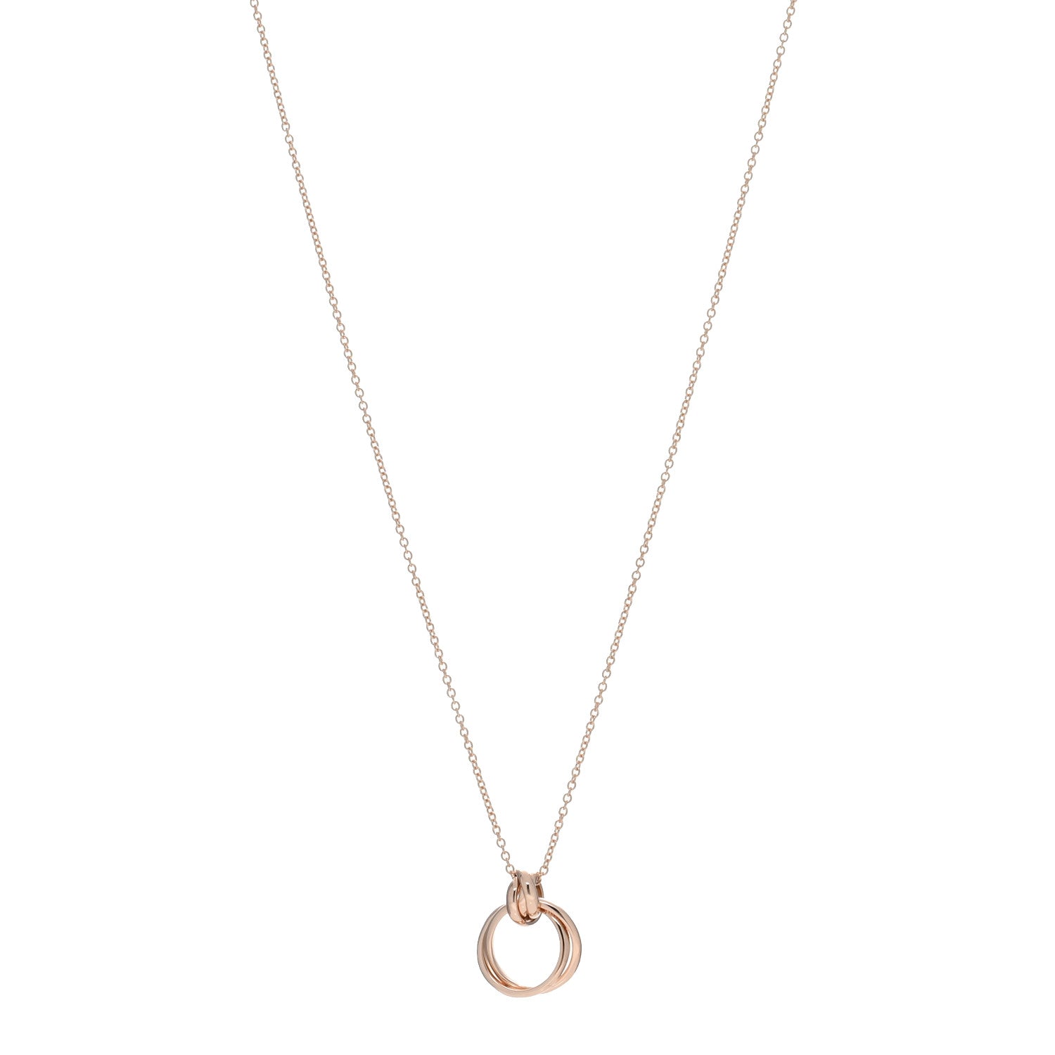 Tiffany 18K Rose Gold Paloma's Melody Mini Circle Pendant Necklace 1 of 5