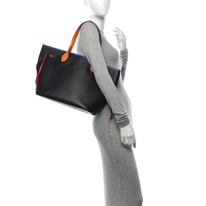 Louis Vuitton Epi Neverfull MM Noir Figue Safran 2 of 14