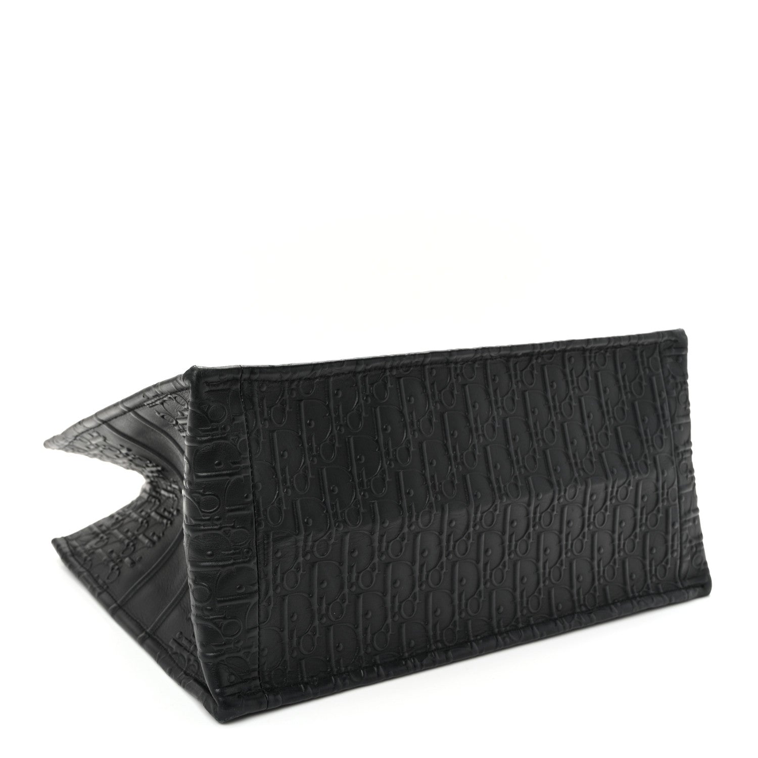 Christian Dior Oblique Calfskin Embossed Medium Book Tote Black 4 of 11