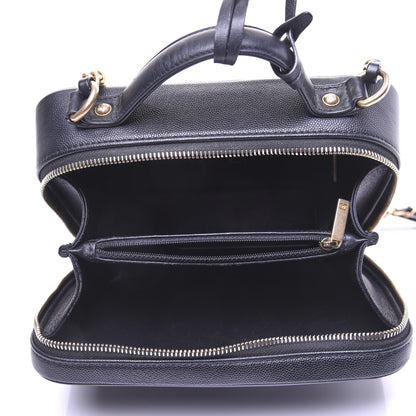 Chanel Caviar Quilted Medium CC Filigree Vanity Case Black 6 of 18