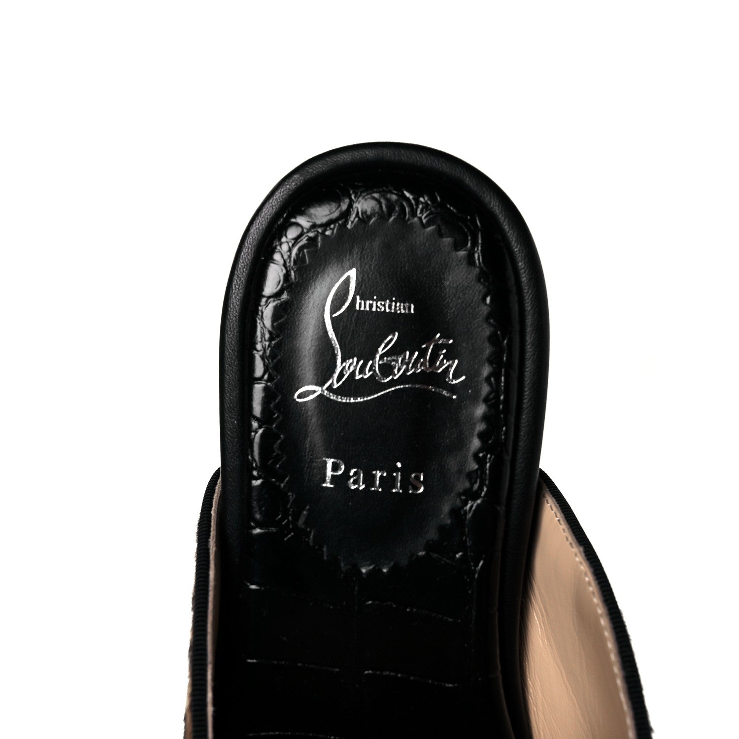 Christian Louboutin Pony Hair Coolito Swing Donna Flat 38 Brown Black 7 of 8