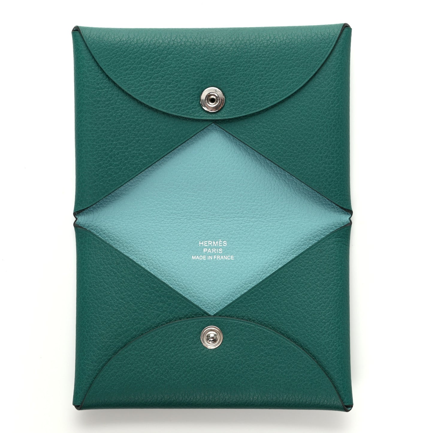 Evercolor Calvi Verso Card Case Malachite Bleu Atoll