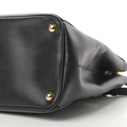 Prada Saffiano Medium Galleria Double Zip Tote Black 13 of 17