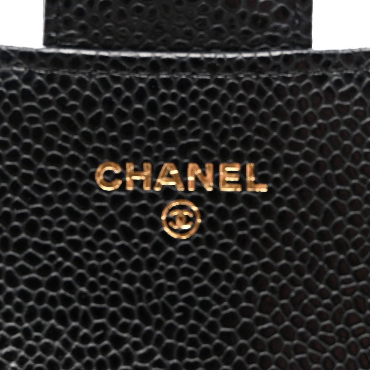 Caviar Quilted Large Gusset Flap Wallet Black