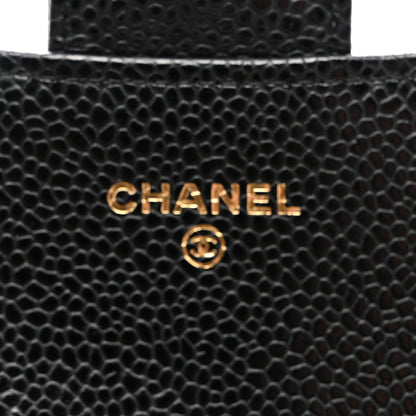 Chanel Caviar Quilted Large Gusset Flap Wallet Black 6 of 9