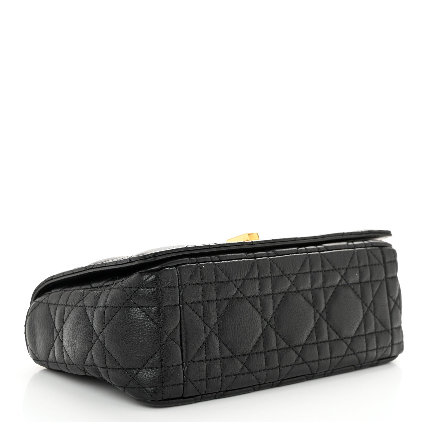 Calfskin Cannage Small Caro Bag Black