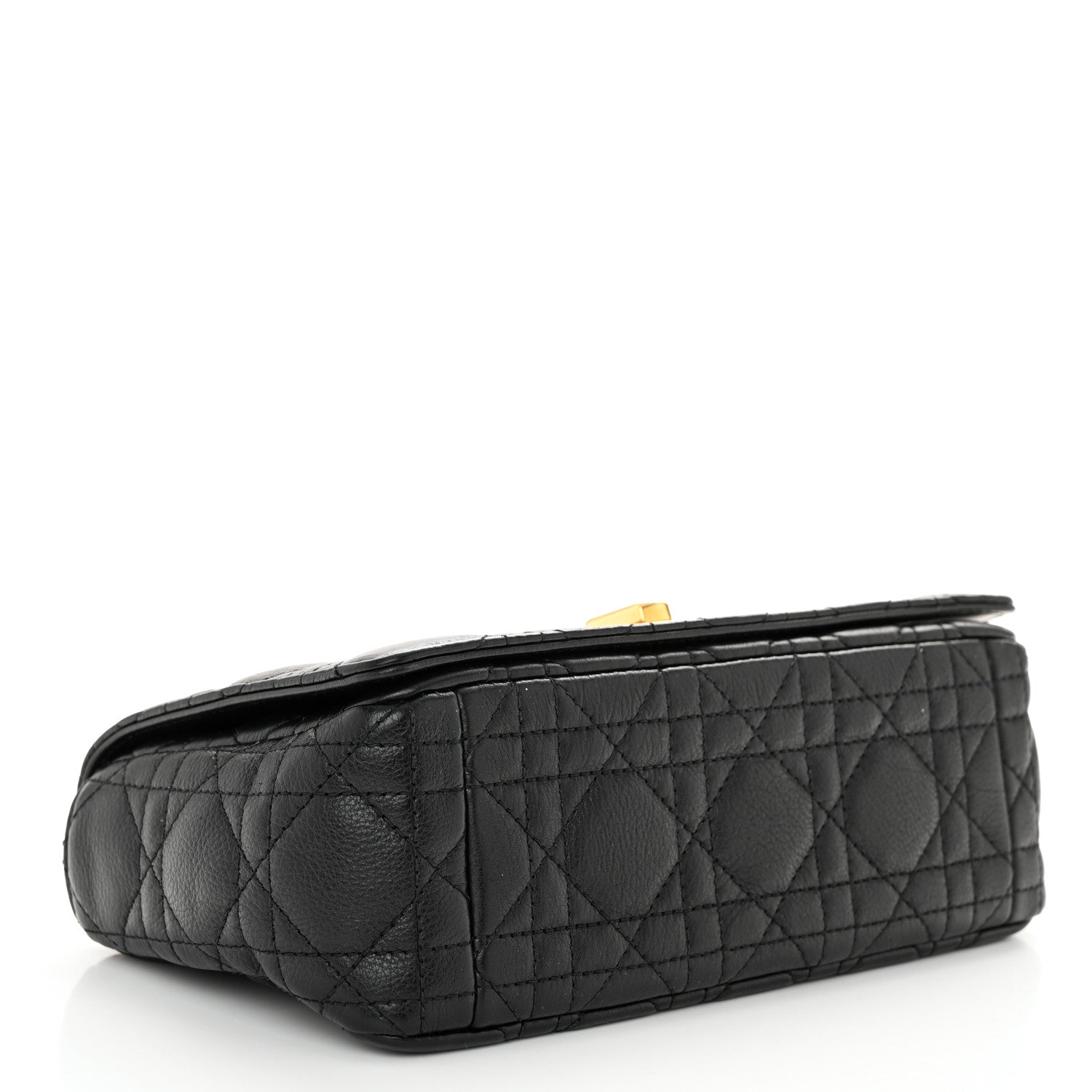 Christian Dior Calfskin Cannage Small Caro Bag Black 4 of 11