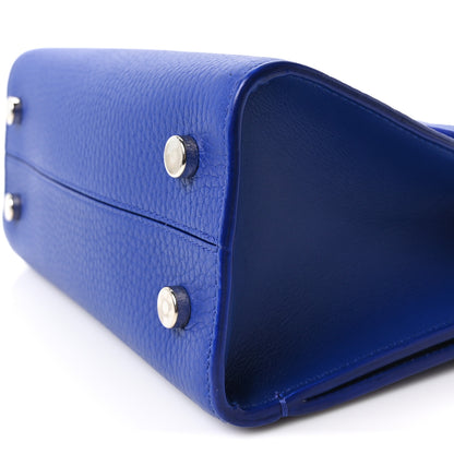 Christian Dior Grained Calfskin Mini Diorever Flap Blue 10 of 11