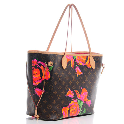 Louis Vuitton Monogram Roses Neverfull MM 3 of 7