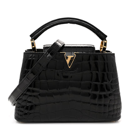 Louis Vuitton Brilliant Alligator Capucines BB Black 1 of 11