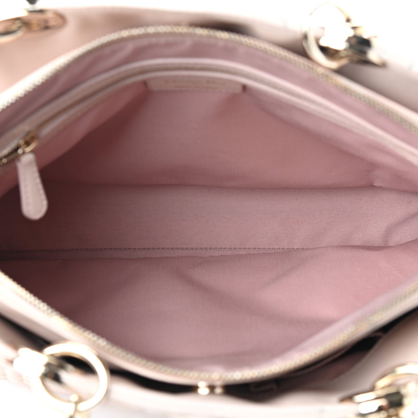 Lambskin Cannage Large Dior Soft Shopping Tote Beige Light Pink