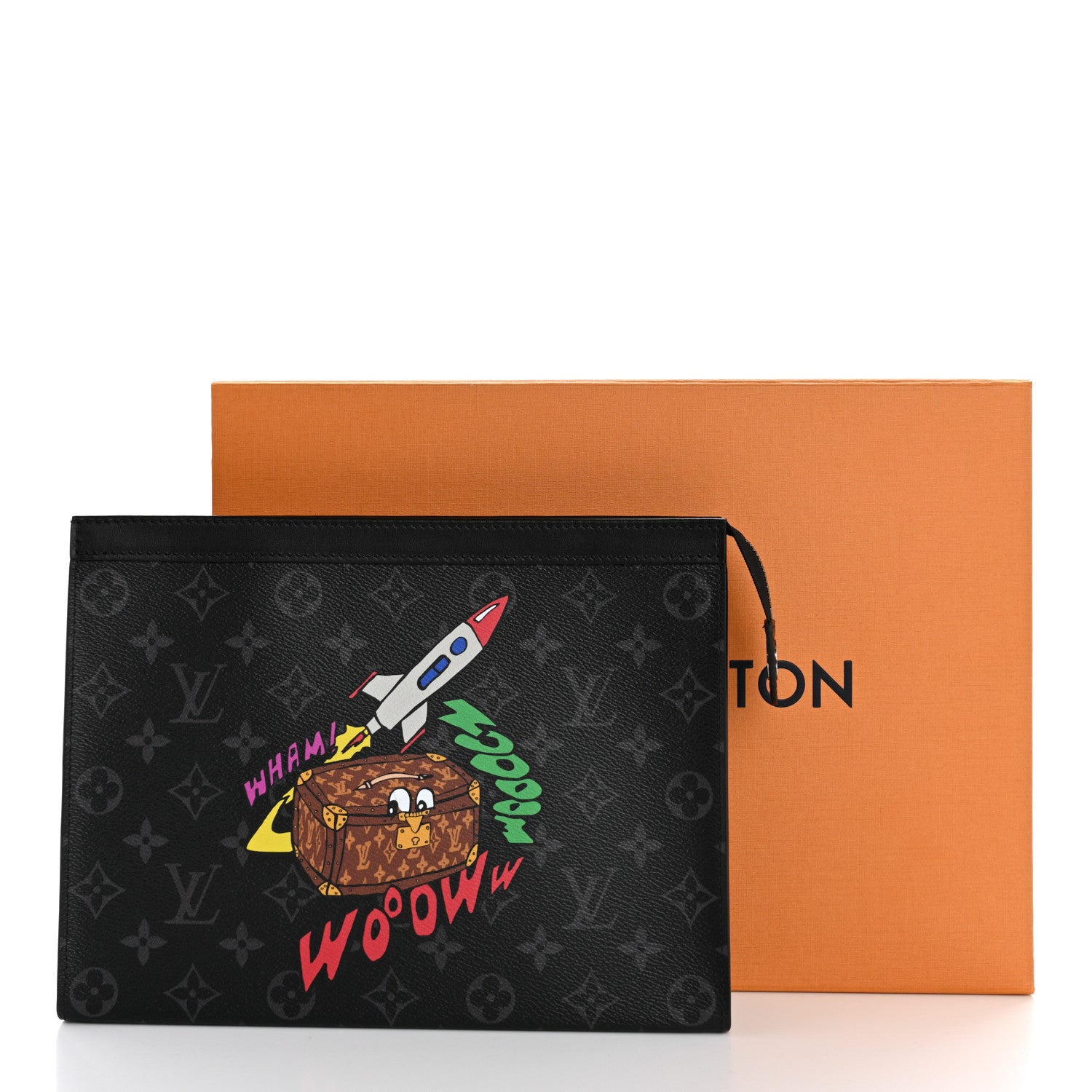 Louis Vuitton Monogram Eclipse Space Age Pochette Voyage MM 7 of 7
