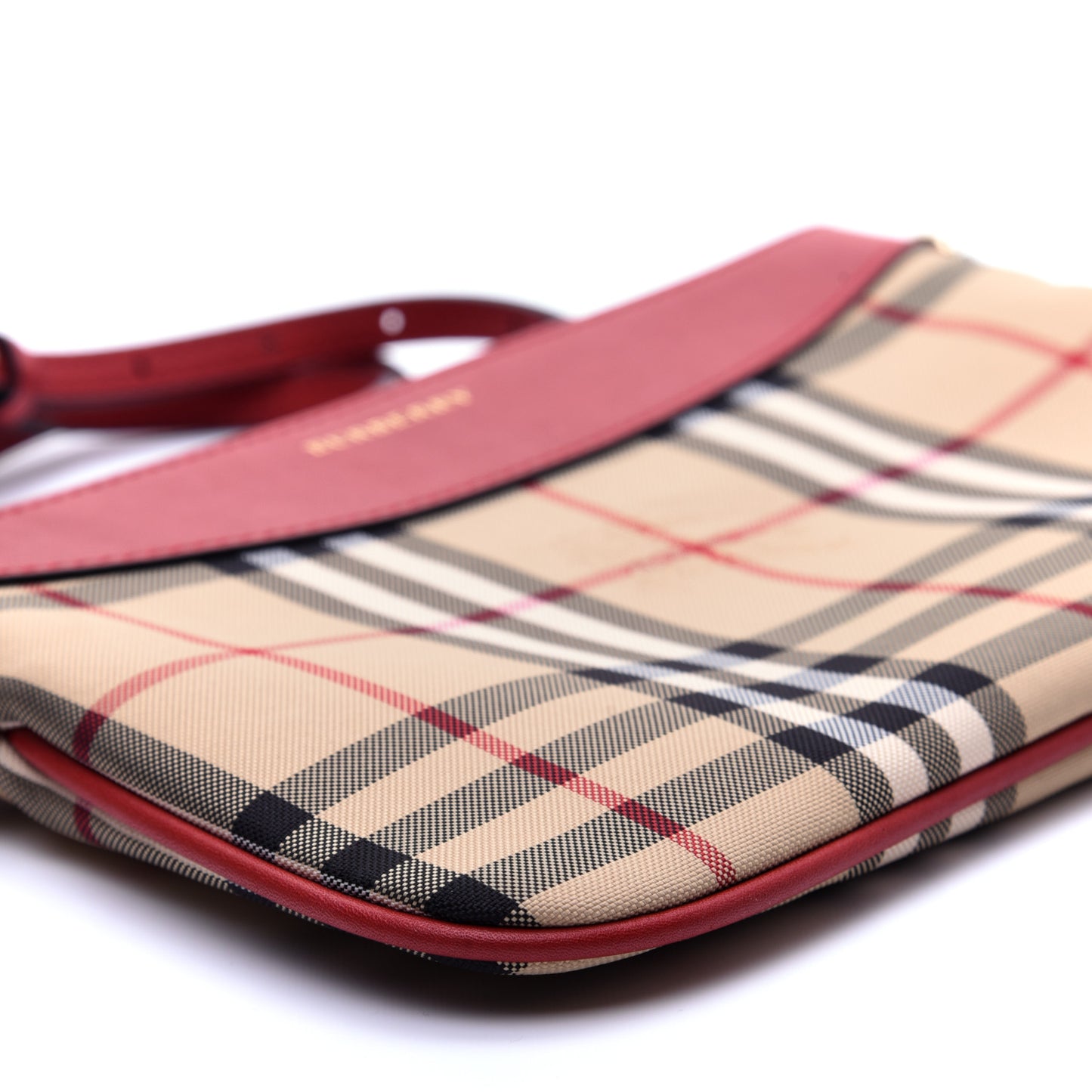 Horseferry Check Peyton Crossbody Clutch Bag Parade Red