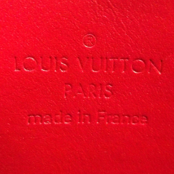 Louis Vuitton Vernis Heart Coin Purse Orange Sunset 7 of 7