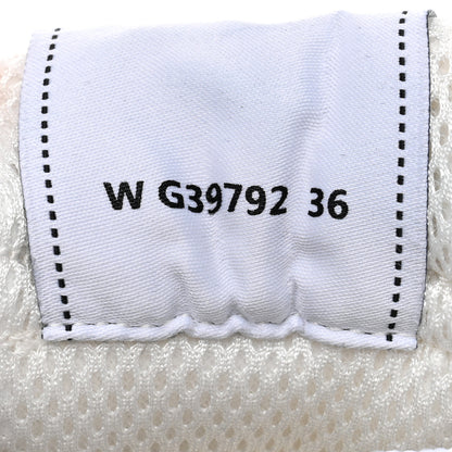 Chanel Fabric Laminated Calfskin Stretch CC Sneakers 36 White Gold Silver 6 of 9