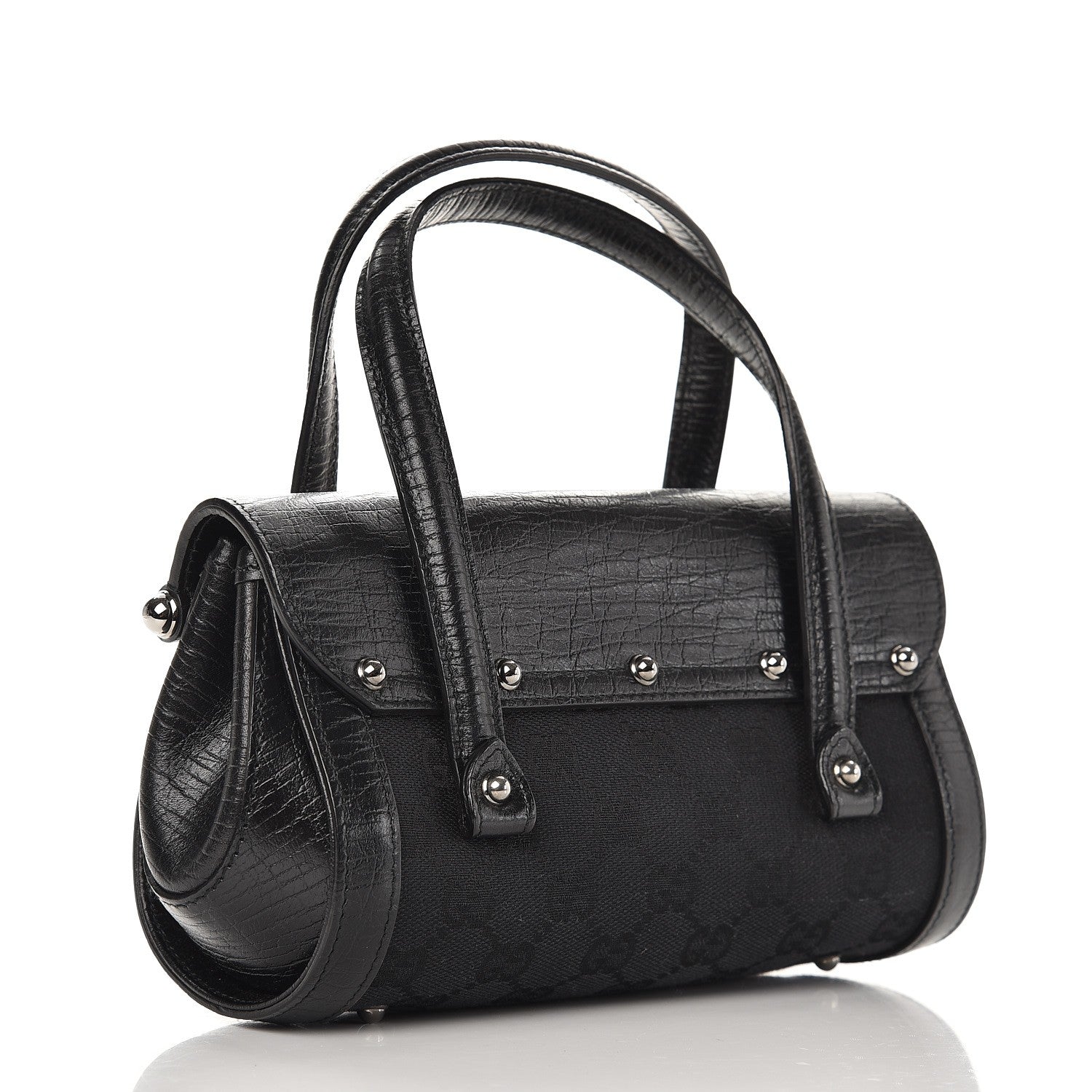 Gucci Monogram Small Bamboo Bullet Black 3 of 8